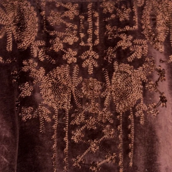 Sundance | Anabaglish Velvet Embroidered Tote Bag w/Leather Straps ♥ NWOT - Picture 9 of 9